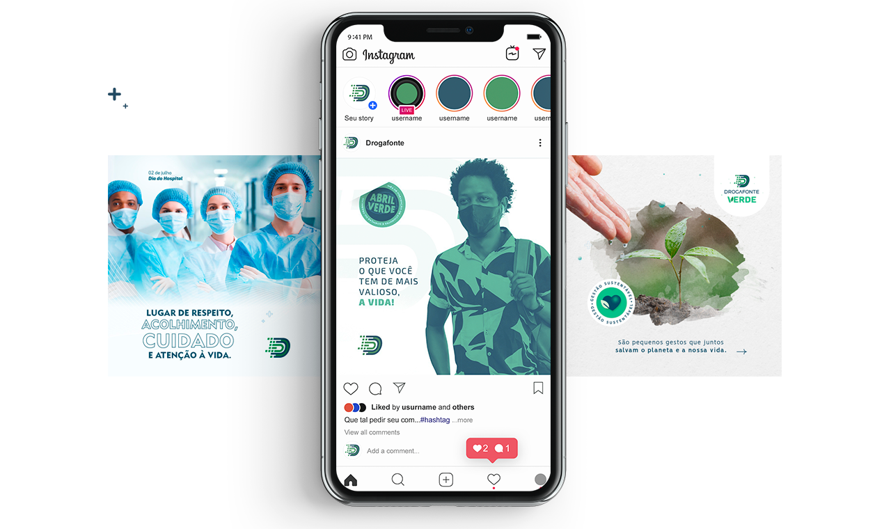 Gerenciamos as redes sociais com temática diversificada e estratégica.